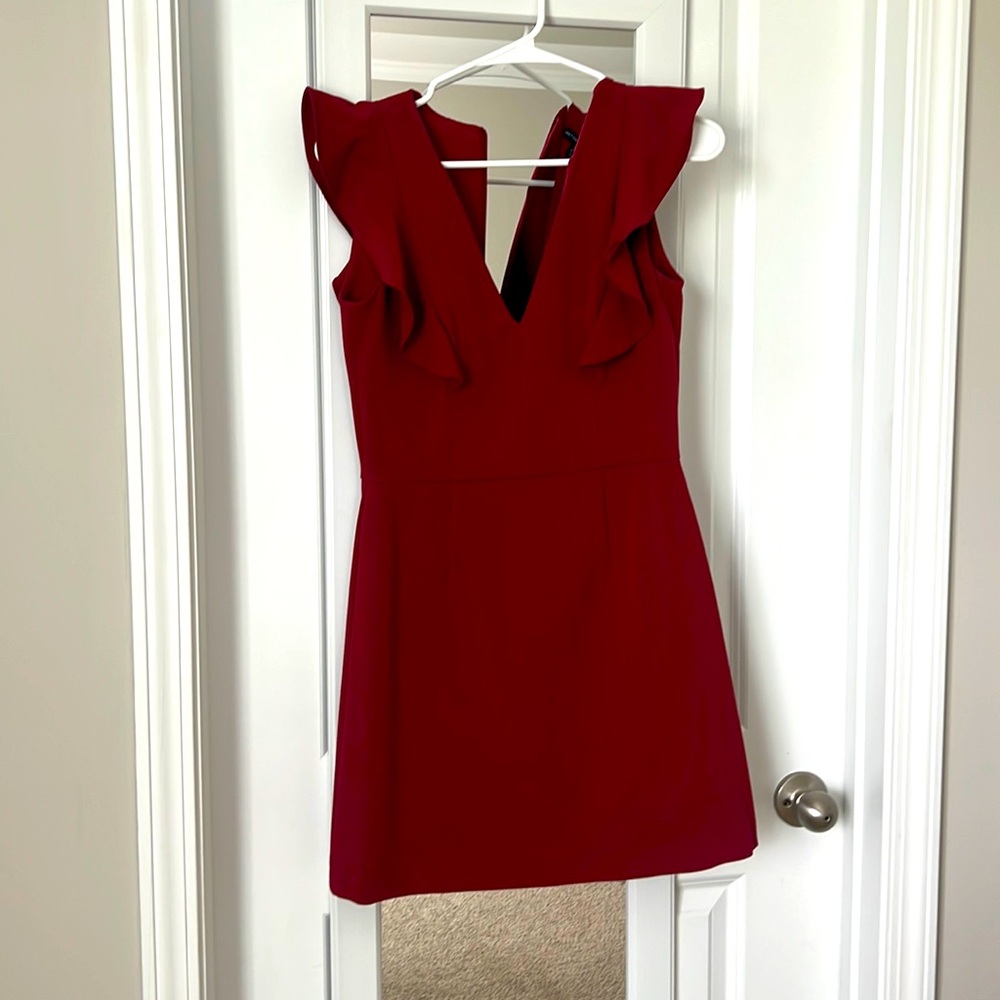 French connection maroon dress